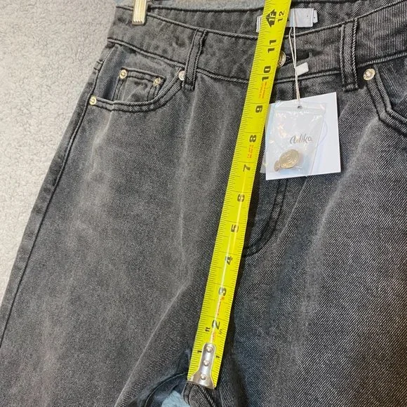 Adika Davis Straight Jeans Black Wash Large NEW Y2K - Picture 11 of 15